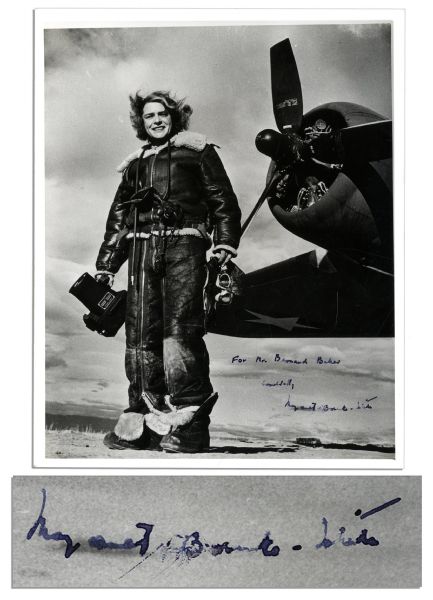 Margaret Bourke-White 8''x 10'' Photo With Her Signed Autograph Inscription