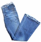 Pamela Anderson Signed Italian Jeans -- Worn by Anderson -- With Her Signed COA