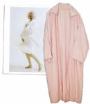 Marilyn Monroe Pink Robe -- Worn by The Screen Siren on Set of Her 1957 Film Opposite Laurence Olivier -- The Prince and the Showgirl