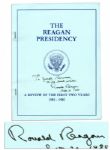 Ronald Reagan Signed Copy of The Reagan Presidency -- Review of His First Two Years in Office -- Signed as President