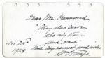 William Howard Taft Signed Quote as Chief Justice