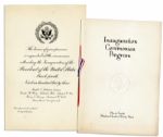 FDR 1933 Inauguration Materials -- The Start of His Record Four Terms in Office