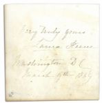 Autograph Note Signed by Actress Laura Keene -- The Star of Our American Cousin at Fords Theater the Night Lincoln Was Shot