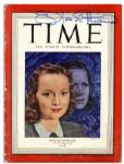 Olivia de Havilland Signed Time Magazine