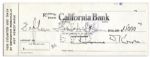 Jerome Kern Signed Check