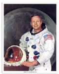 Neil Armstrong Signed 7.5 x 9.5 Photo
