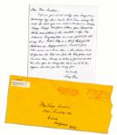 Three Stooges Larry Fine Autograph Letter Signed -- ...as long as a lot of kids got the book and are happy with it, Im satisfied. That means more to me than a few dollars... -- 1974