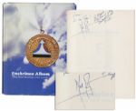 Neil Armstrong Signs a Book on The National Aviation Hall of Fame -- Into Which He Was Enshrined in 1979