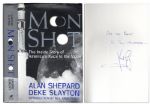 Neil Armstrong Signs The Book Authored by Fellow Astronauts Deke Slayton & Alan Shepard -- Moon Shot -- During His Last Days of Autographing