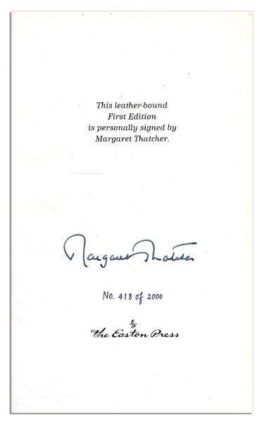Margaret Thatcher Signs Her First Memoir -- ''The Downing Street Years''