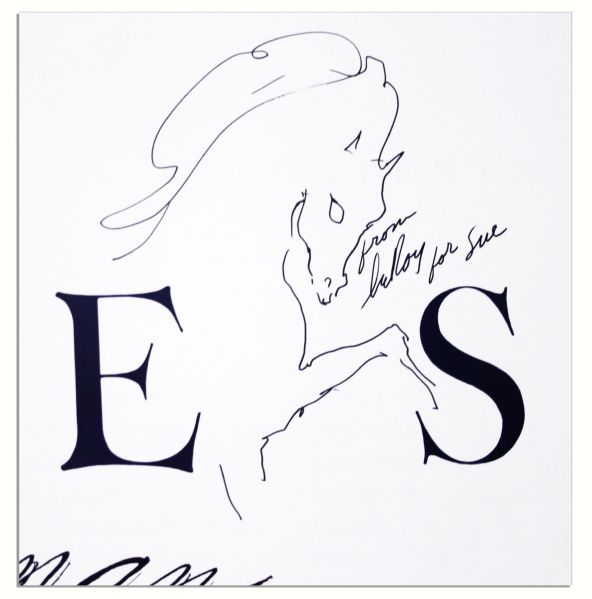 LeRoy Neiman Signed Copy of His Art Book ''Horses'' -- With His Signed Hand-Drawn Sketch of a Horse on the Title Page
