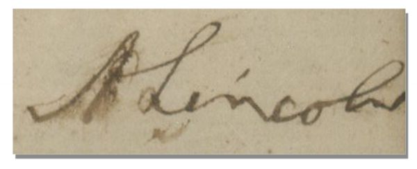 War-Dated Abraham Lincoln Autograph Endorsement Signed -- 1864
