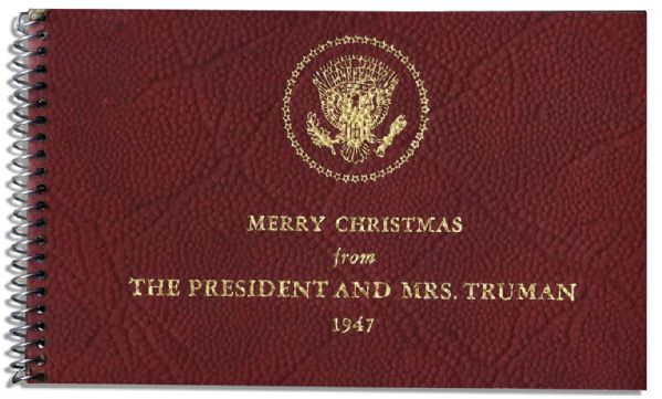 1947 Christmas Memento From The Truman White House