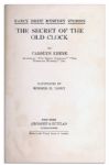 Impossibly Scarce First Edition, First Printing of The First Nancy Drew Book -- ''The Secret of The Old Clock'' -- With First Printing Dustjacket -- Fewer Than 10 Thought to Exist
