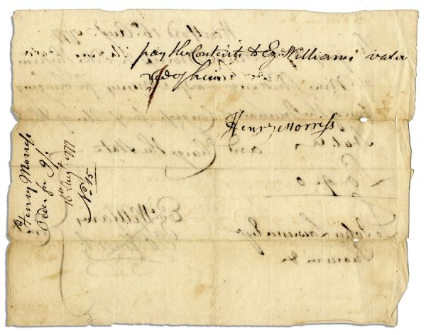 Founding Father Oliver Ellsworth Signed 1777 Document
