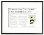Marcia Cross Signed Desperate Housewives Screen-Used Cookbook -- With Other Screen-Used Props From Her Character Bree's Kitchen Set -- With COA From ABC Studios