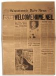 Historic Lot of Nine Newspapers from Neil Armstrong's Hometown -- Spanning Three Months, From July 1969 to September 1969 -- With Terrific Apollo 11 Content