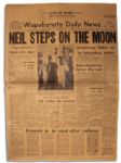 Historic Lot of Nine Newspapers from Neil Armstrong's Hometown -- Spanning Three Months, From July 1969 to September 1969 -- With Terrific Apollo 11 Content