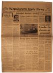 Historic Lot of Nine Newspapers from Neil Armstrong's Hometown -- Spanning Three Months, From July 1969 to September 1969 -- With Terrific Apollo 11 Content