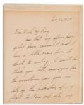 Charles Lindbergh November 1927 Autograph Letter Signed -- ''...in preparation of my flight to Paris...the efficient manner in which you handled things...is something which I deeply appreciate...''