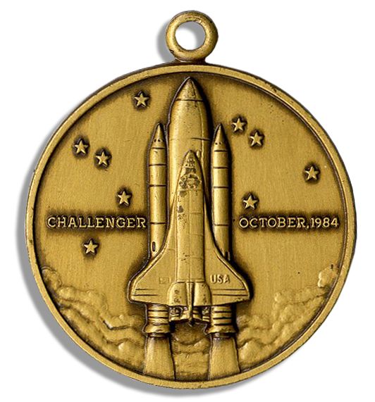 Sally Ride Letter Signed & Space Flown Medallion -- From the 1984 Challenger Flight