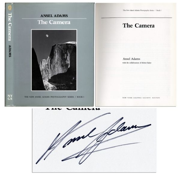 Ansel Adams Signed Set of ''The New Ansel Adams Photography Series'' -- Complete Three-Volume Set, Each Signed by Adams