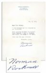 Norman Rockwell Signed ''Abe Lincoln Railsplitter'' Image -- Along With Norman Rockwell Typed Letter Signed About the Painting