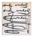 Andy Warhol Twice Signed Catalog of His Work