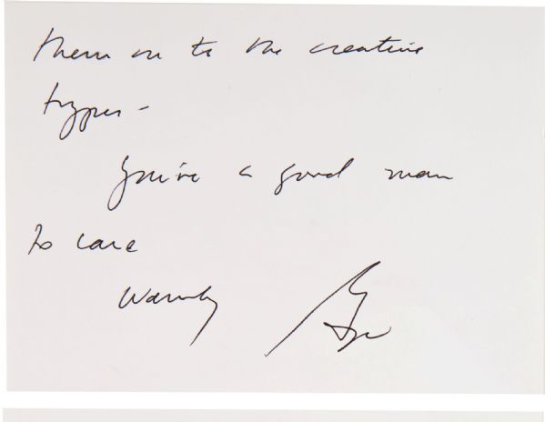 George W. Bush Autograph Letter Signed -- ''...You're a good man to care...''