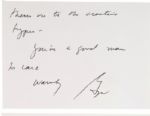 George W. Bush Autograph Letter Signed -- ''...You're a good man to care...''