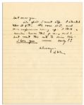 Dwight Eisenhower WWII Letter to His Wife Denying Affair -- ''...gossip, lies...get started...for me there is only one woman...one ambition...to come a-running to you & hold on...forever...''