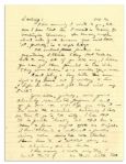 General Dwight Eisenhower 1944 Autograph Letter Signed to Mamie -- ''...I haven't been in a restaurant or public dining room since the war started...Tomorrow I have 2 ceremonies...I hate them...''