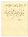 General Dwight Eisenhower 1944 Autograph Letter Signed to Mamie -- ''...I haven't been in a restaurant or public dining room since the war started...Tomorrow I have 2 ceremonies...I hate them...''