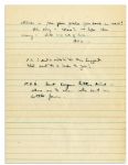 General Dwight Eisenhower WWII Autograph Letter Signed to his Wife, Mamie, Thanking Her For Various Gifts -- ''...Just a note to thank you for slippers and 'Wild Wests'''