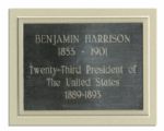 Rare Benjamin Harrison Signed Cabinet Card