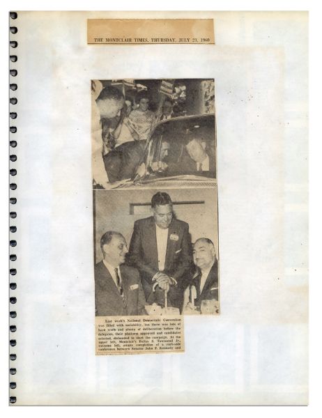 John F. Kennedy and Richard Nixon 1960 National Convention Photo Album -- Amazing Collection of Published and Unpublished Candidate Photos -- Also Eisenhower, Johnson, RFK, Henry Fonda & Frank Sinatra