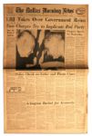 ''The Dallas Morning News'' Announces ''CLUB OWNER KILLS OSWALD'' and Second Paper ''LBJ Takes Over Government Reins''