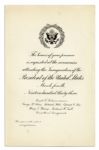 FDR 1933 Inauguration Materials -- The Start of His Record Four Terms in Office