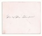 Theodore Roosevelt 1906 Invitation to The White House & His First Lady's Signature -- With a Stereograph Card of the State Dining Room in The White House