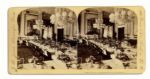 Theodore Roosevelt 1906 Invitation to The White House & His First Lady's Signature -- With a Stereograph Card of the State Dining Room in The White House