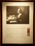 President Harry Truman Signed Inauguration Tribute -- Framed Together With a Photograph & Inauguration Committee Member Badge -- 1949