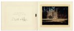 Queen Elizabeth and Prince Philip Signed Christmas Card -- Official 1940's Royal Card