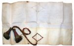 King George III Signed Vellum Document Relating to Sardinia in 1807 -- Just Three Years Before His Descent Into ''Madness''