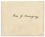 King George VI & Queen Mother Elizabeth Signed 1947 Christmas Card