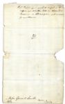 Revolutionary War General and First Secretary of War, Benjamin Lincoln Autograph Letter Signed -- Rare