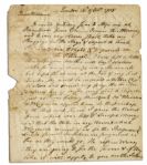 American Revolutionary General Samuel Holden Parsons Autograph Letter Signed -- ''...Dr. Cogwell applied to me for the purchase of the Horseneck farm...'' -- 1785