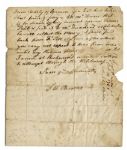 American Revolutionary General Samuel Holden Parsons Autograph Letter Signed -- ''...Dr. Cogwell applied to me for the purchase of the Horseneck farm...'' -- 1785