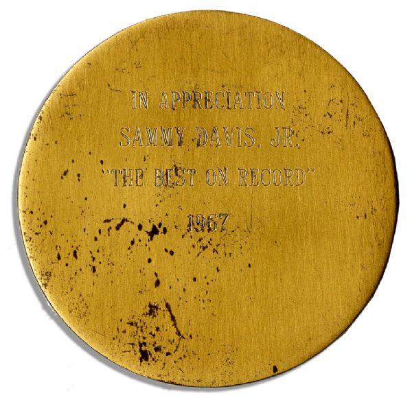 Medal Presented to Sammy Davis Jr. in 1967 by The Grammy Awards' Governing Body -- The National Academy of Recording Arts & Sciences