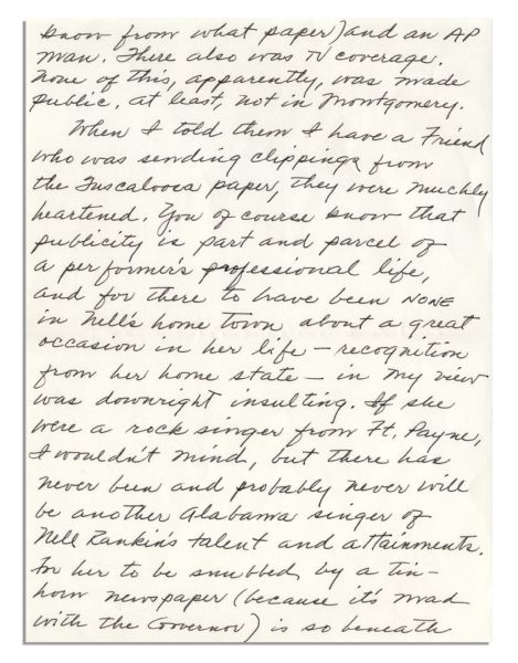 Harper Lee Autograph Letter Signed -- ''...was downright insulting...''