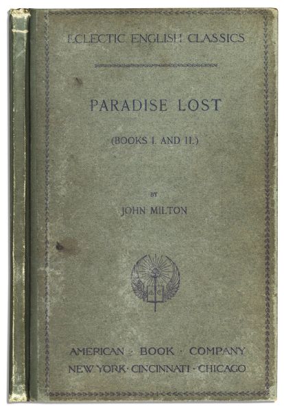 John Milton's ''Paradise Lost, Books I and II'' 1895 Edition